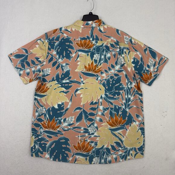 Volcom Mens Button Up Shirt XXL Leaf Pit Floral Short Sleeve Classic Fit - Picture 7 of 12